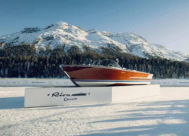 Riva Classiche At ‘The I.C.E. St. Moritz 2025’, the prestigious Concours of Elegance for classic and vintage cars.