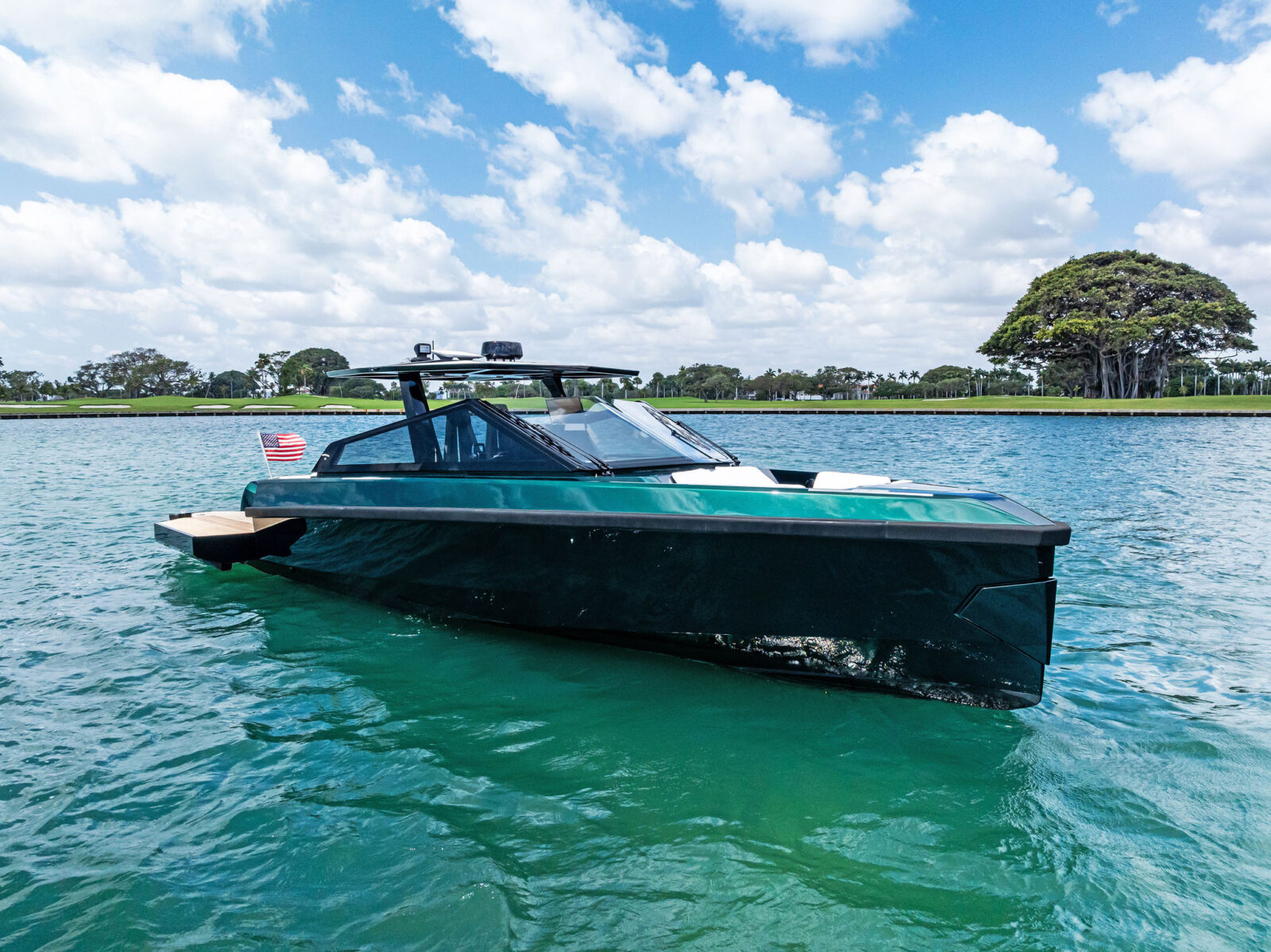 Allied Marine Sports Cruiser Boats for Sale boat on the water