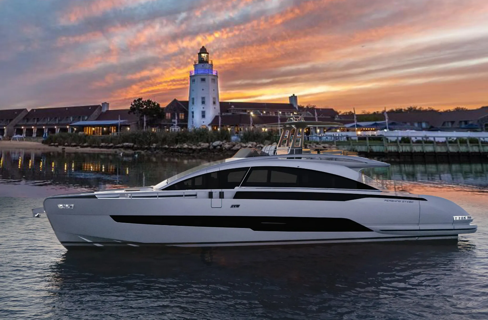 The Pershing GTX80 Arrives in Montauk — Second Stop on the Pershing 40th Anniversary U.S. Tour