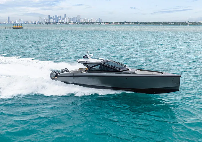 wallypower50X – World Debut at the Discover Boating Miami International Boat Show.