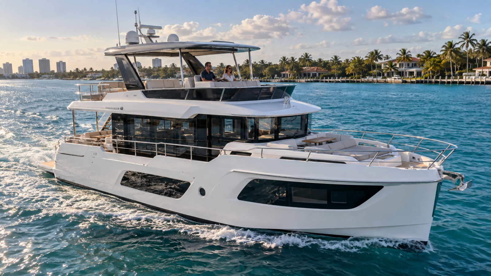 Absolute Navetta 52 cruising South Florida
