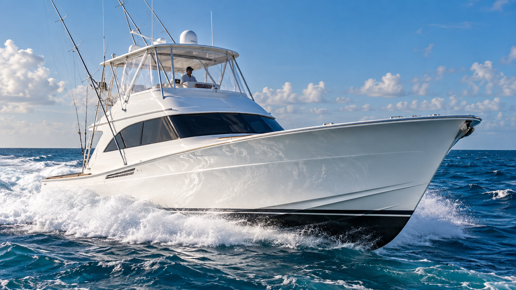 Advantages of Fiberglass Construction for Sportfish yachts